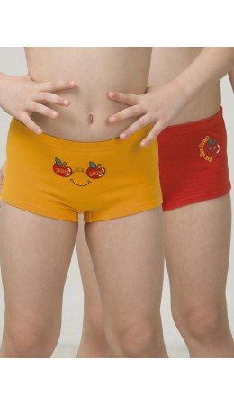 Трусы для девочек Красный/оранжевый(18/31)