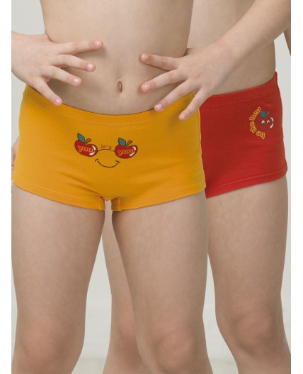 Трусы для девочек Красный/оранжевый(18/31)