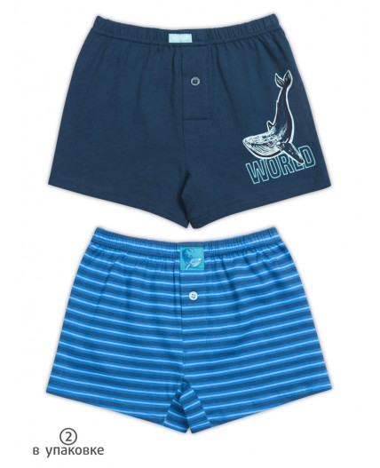 Трусы для мальчиков Темно-синий/синий(54/41)