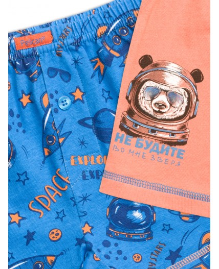 Трусы для мальчиков Синий/оранжевый(41/31)