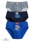Трусы для мальчиков Ультрамарин/темно-синий/серый(45/54/40)
