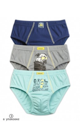 Трусы для мальчиков Лазурный/серый/темно-синий(21/40/54)