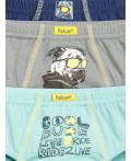Трусы для мальчиков Лазурный/серый/темно-синий(21/40/54)