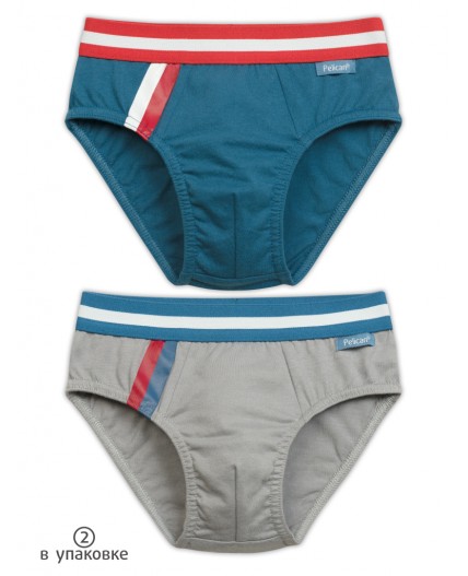 Трусы для мальчиков Синий/серый(41/40)