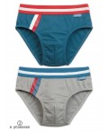 Трусы для мальчиков Синий/серый(41/40)