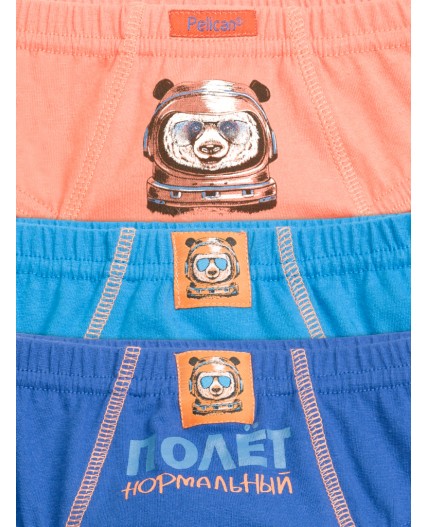 Трусы для мальчиков Оранжевый/синий/темно-синий(31/41/54)