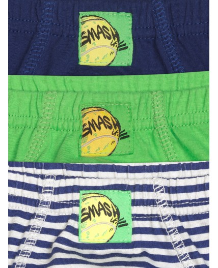 Трусы для мальчиков Темно-синий/салатовый/серый(54/38/40)