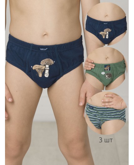 Трусы для мальчиков Лед/хаки/джинс(22/47/10)