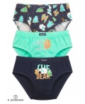 Трусы для мальчиков Темно-синий/ментол/темно-синий(54/27/54)