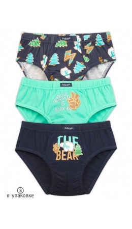 Трусы для мальчиков Темно-синий/ментол/темно-синий(54/27/54)