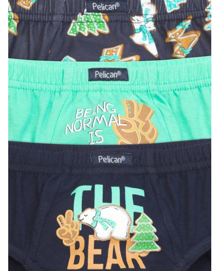 Трусы для мальчиков Темно-синий/ментол/темно-синий(54/27/54)