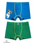 Трусы для мальчиков Синий/зеленый(41/12)