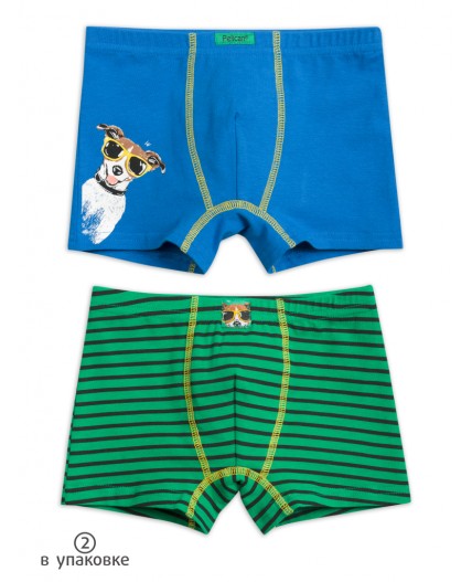 Трусы для мальчиков Синий/зеленый(41/12)