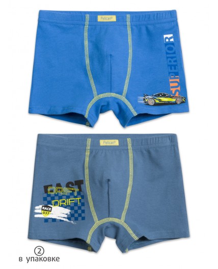 Трусы для мальчиков Синий/серый(41/40)