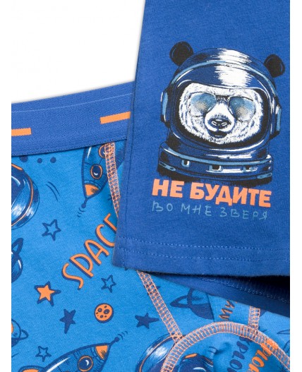 Трусы для мальчиков Темно-синий/синий(54/41)