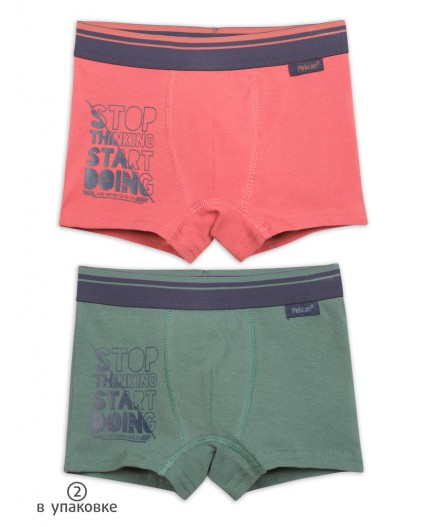 Трусы для мальчиков Терракотовый/хаки(43/47)