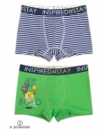Трусы для мальчиков Серый/салатовый(40/38)