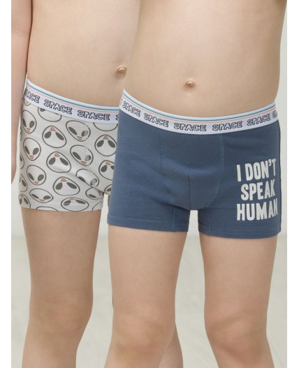 Трусы для мальчиков Сиреневый/светло-серый(42/53)