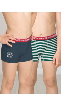 Трусы для мальчиков Серый/темно-синий(40/54)