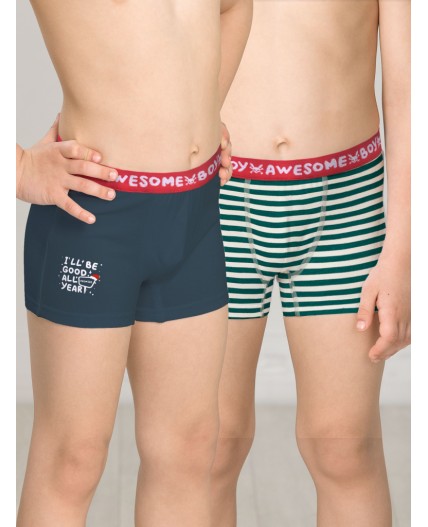 Трусы для мальчиков Серый/темно-синий(40/54)