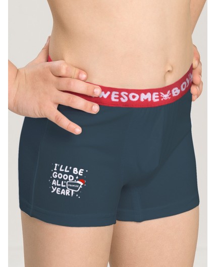Трусы для мальчиков Серый/темно-синий(40/54)
