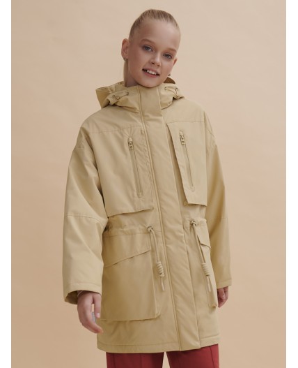 Ветровка для девочек Песочный(34)