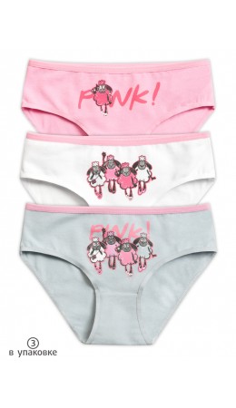 Трусы для девочек Розовый/белый/серый(37/2/40)