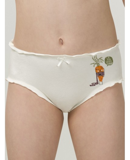 Трусы для девочек Персиковый/персиковый/белый(33/33/2)