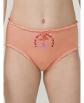 Трусы для девочек Персиковый/персиковый/белый(33/33/2)