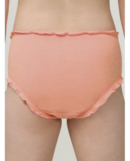 Трусы для девочек Персиковый/персиковый/белый(33/33/2)