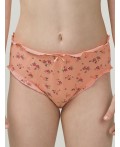 Трусы для девочек Персиковый/персиковый/белый(33/33/2)
