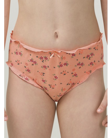 Трусы для девочек Персиковый/персиковый/белый(33/33/2)