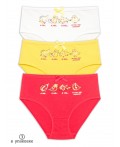 Трусы для девочек Белый/желтый/красный(2/11/18)
