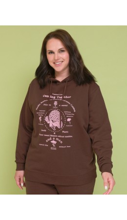 Толстовка женская Коричневый(17)