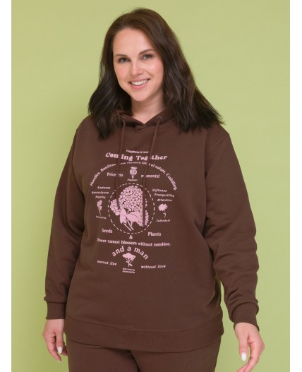 Толстовка женская Коричневый(17)