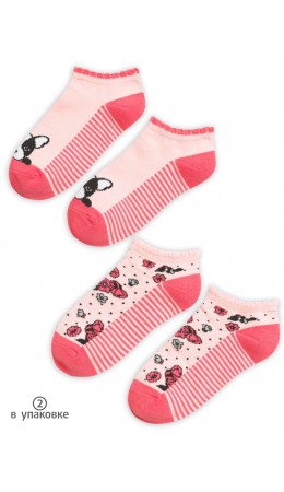 Носки для девочек Красный/красный(18/18)