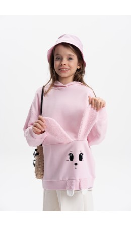 Толстовка для девочек Бледно-розовый(65)