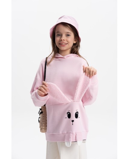 Толстовка для девочек Бледно-розовый(65)