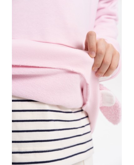 Толстовка для девочек Бледно-розовый(65)