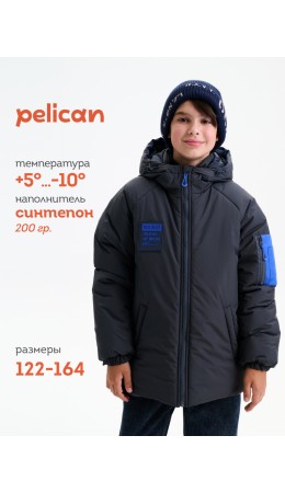 Куртка для мальчиков Темно-серый(43)