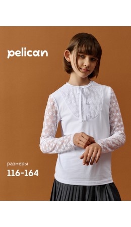 Джемпер для девочек Белый(2)