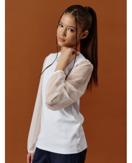 Джемпер для девочек Белый(2)