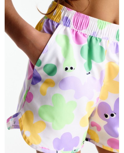 Шорты купальные для девочек Молочный(28)