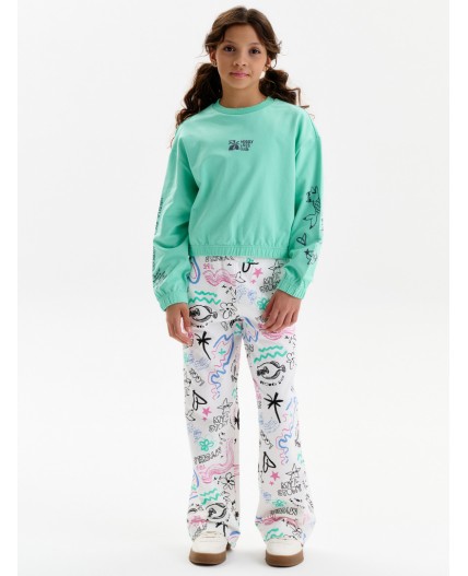 Брюки для девочек Молочный(28)