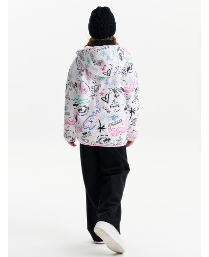 Двусторонняя ветровка для девочек Розовый(37)