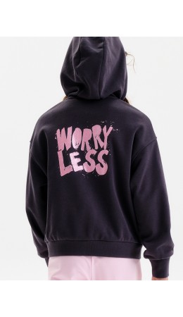 Толстовка для девочек Темно-серый(43)