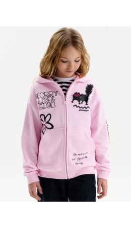 Толстовка для девочек Светло-розовый(58)