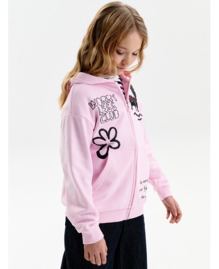Толстовка для девочек Светло-розовый(58)