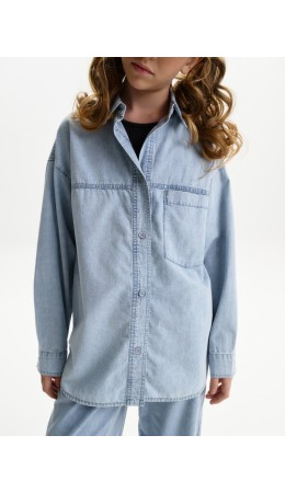 Блузка для девочек Голубой(9)