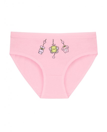 набор трусов для девочек Светло-молочный/розовый/яблочный(66/37/51)